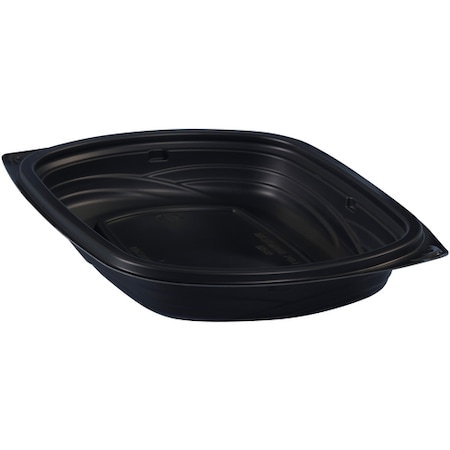Partners Brand Take-Out Containers, 16 oz., 8 7/8" x 6 3/8" x 1 1/4", Black, PK 252 TAK16